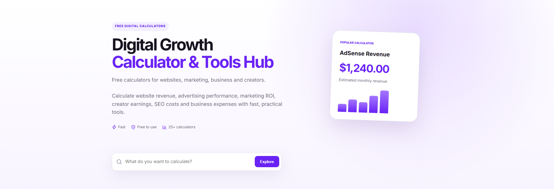 Digital Growth Calculator & Tools Hub